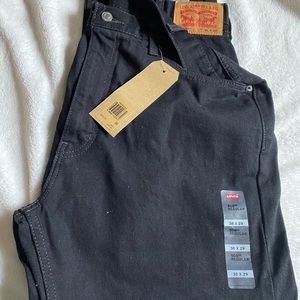 Levi’s 38x29 mens black jeans NWT